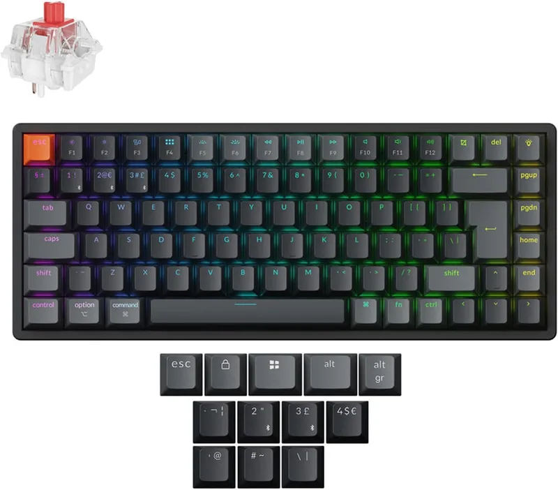 Keychron K2 QMK anpassat mekaniskt tangentbordsversion