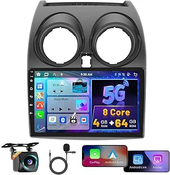 8 Core 4G 64G Hikity Android 15 bilradio för Nissan Qashqai 2006–2016 med Carplay Android bilnavigator
