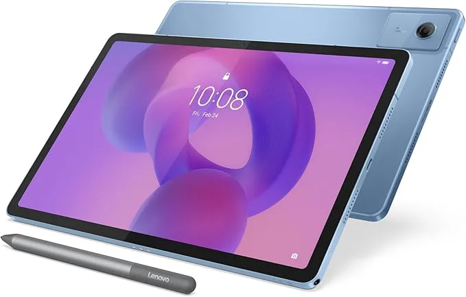 Lenovo Idea Tab – display 11 tum 2,5K (2560 x 1600) 90 Hz, processor Mediatek Dimenity 6300, RAM 8 GB, minne 256 GB, 5G, WiFi 5, surfplatta Android 15, Tab Pen ingår – Polar Blue