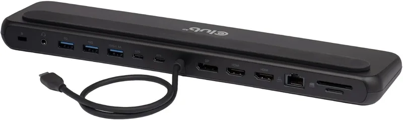 Club3D CSV-2541 12-1 USB-C Triple Display PD3.0 100 W dockningsstation laddare