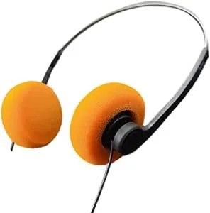 Cauaoa Orange retro over-ear-hörlurar