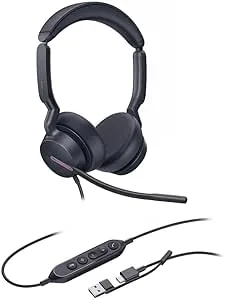 Yealink UH46 Dual Teams USB-C/A professionellt USB-trådbundet headset