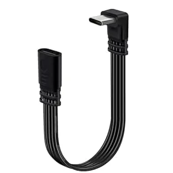 YINGAYOU USB C förlängningskabel kort platt USB