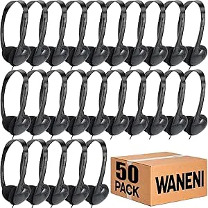 Waneni Barnhörlurar bulk 50-pack för