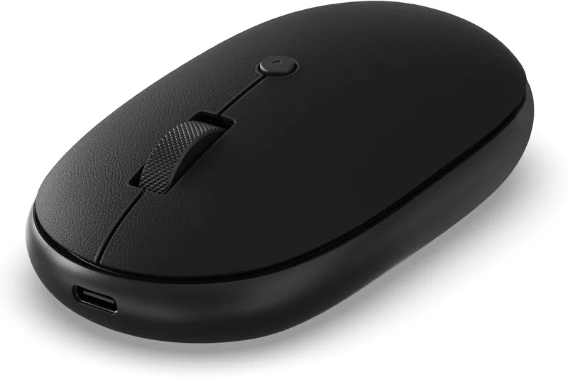 SATECHI OntheGo Bluetooth-mus med USB-C uppladdningsbart batteri, anslutning med upp till 3 enheter, kompakt och bärbar