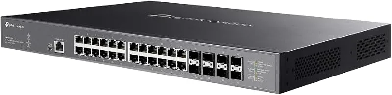 TP-Link Omada Managed Switch 32 portar 10GE L2+ med 24 PoE+-portar