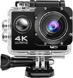 Actionkamera Ultra HD 4K/30fps WiFi 2,0 Tum 140D Undervattensvattentät Hjälm Videoinspelningskameror