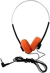Tnyvm Orange retro on-ear-hörlurar