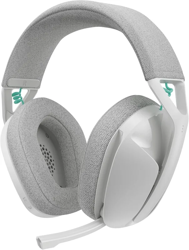Logitech G G321 LIGHTSPEED trådlöst spelheadset med Bluetooth, dynamisk komfort och passform, mikrofon på 16 kHz, batteri på över 20 timmar, PC, PS4, PS5, Nintendo Switch, Mobil – Vitt
