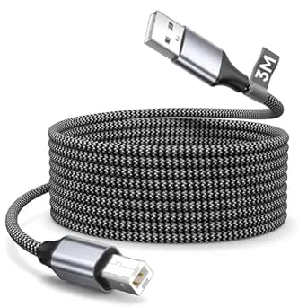 BLITEZZ Skrivarkabel 3m,USB A till USB B