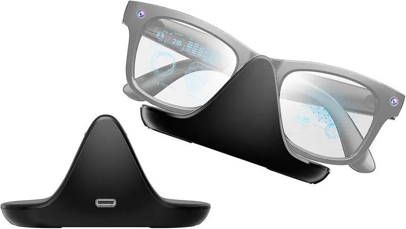 Laddningsdocka kompatibel med META Ray-Ban smarta glasögon