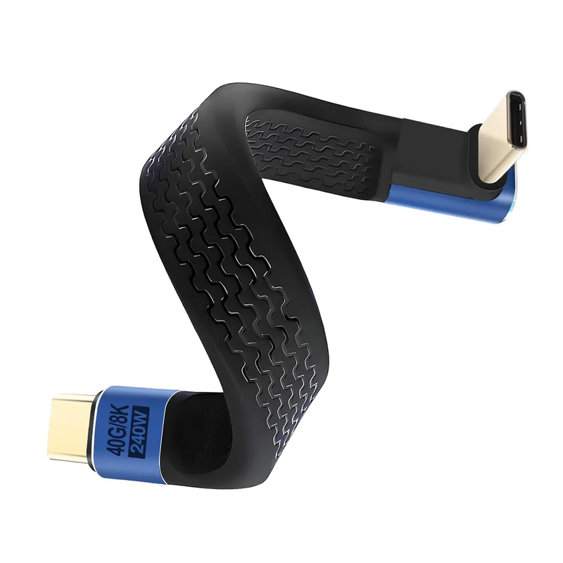 Duttek Stereoskopisk vinkel kort USB C laddningskabel