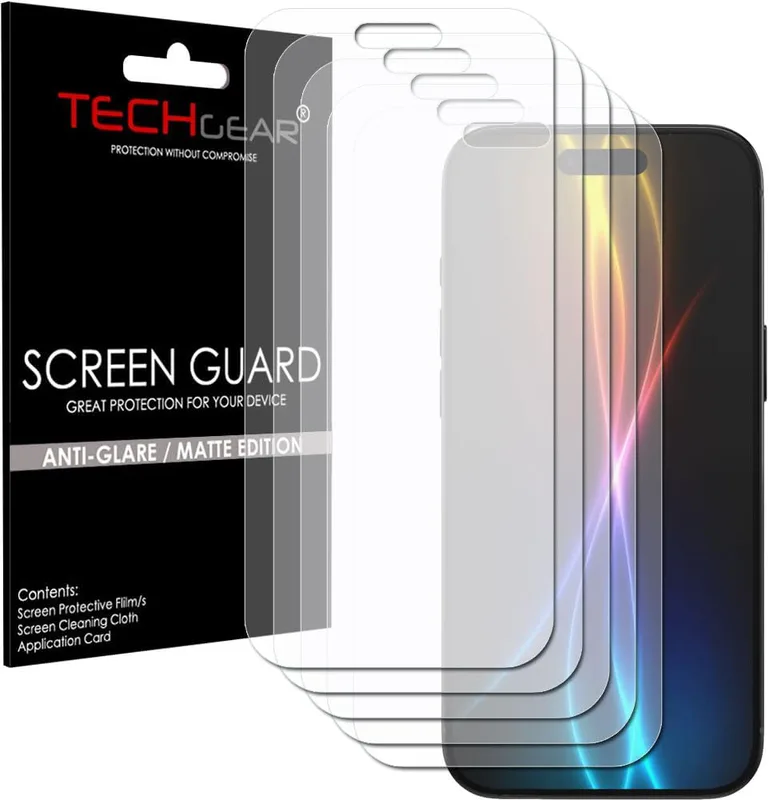TECHGEAR 5-pack matt skärmskydd för iPhone Air