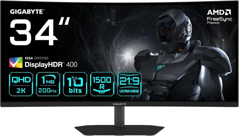 Gigabyte MO34WQC2 skärm
