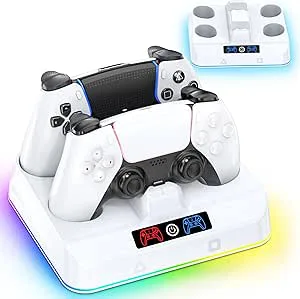OIVO VGA DESIGN PS5-laddningsstativ kompatibel med P5 DualSense och Edge