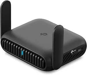 TP-Link TL-WR3602BE BE3600 bärbar WiFi-Router Dual Band, 2,5G + Gigabit, VPN/WireGuard, Type-C, Hotspot-läge/AP/Extender/Klient, drivs av Power Bank, 2 antenner, Hem/Resa