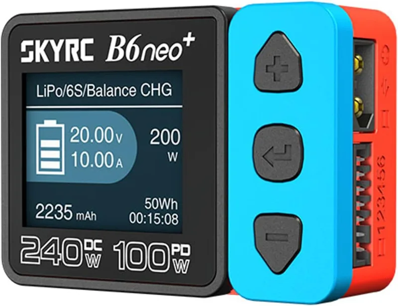 RC lipo batteri balans laddare bil airsoft drönare, SKYRC B6 Neo+ USB C Smart Mini
