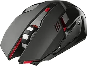 Trådlös spelmus TRACER ROCKY RF NANO 3200 DPI uppladdningsbar 6 knappar optisk sensor aggressiv design nano-mottagare för PC-spelare, precision och fu
