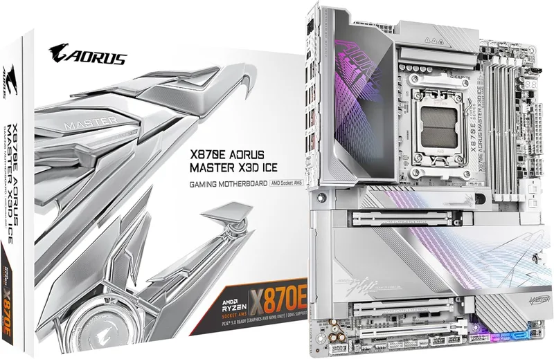 Gigabyte X870E AORUS MASTER X3D ICE moderkort
