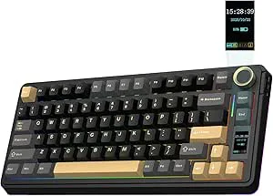EPOMAKER X Aula EA75 MAX trådlöst speltangentbord med skärm och knopp