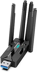 WiFi 6 Bluetooth 5.4 USB 2in1 adapter, 2,4/5 GHZ ax900 Mbps för PC/laptop/stationär, mini USB Bluetooth WiFi-adapter utan drivrutin, stöder Windows10/11