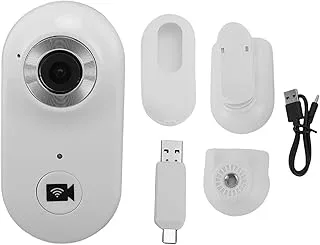 SUNGOOYUE Tume Action Camera, 1080p WiFi Wearable Body Sliten Kamera med Magnetmonteringsklipp för Husdjursresor (Vit)
