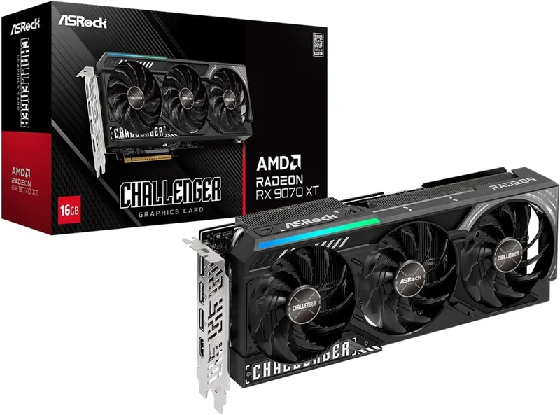 Asrock Challenger RX9070XT 16 GB grafikkort