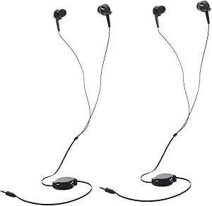 Kisangel 2 St Retraktabla Hörlurar In-ear Dubbel