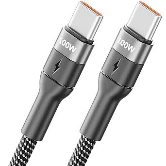 deleyCON 1,5m USB‑C Kabel (100W Snabbladdningskabel)