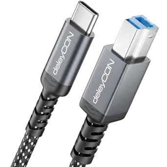 deleyCON 1m USB 3.0-Kabel USB-C till USB-B