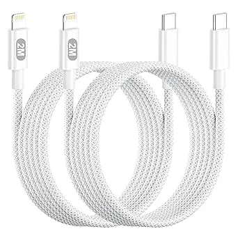 USB C till Lightning-kabel 2M, 2-pack