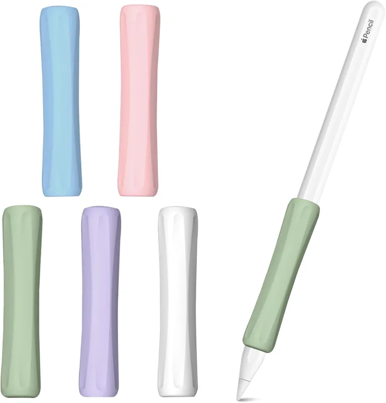 TMZELOA 5 stycken silikonhandtag kompatibla med Apple Pencil Pro
