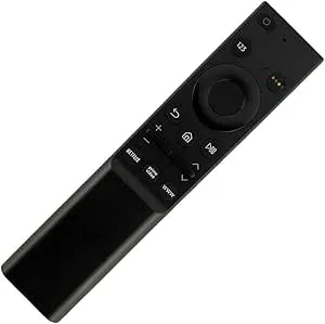 Ersättningsfjärrkontroll för Samsung TV, kompatibel med LED, QLED, UHD, SUHD, HDR, LCD, Smart TV, BN59-01358B, med Netflix och Prime videoknappar