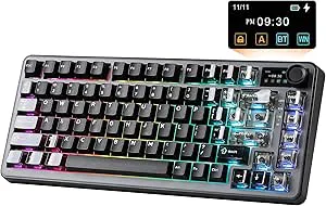YUNZII B75 PRO MAX QMK/VIA trådlöst mekaniskt tangentbord