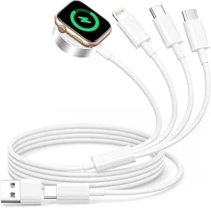 4-i-2-klockladdare för Apple Watch-laddningskabel