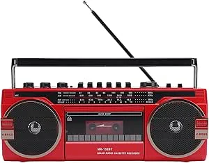 Retro Radio med Bluetooth Kassettspelare och AM / FM / SW Tuner Mörkgrå