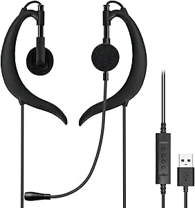 Weatwo USB-hörlurar in-ear hörlurar med mikrofon