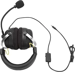 Eminchu Kabelanslutet Spelheadset, Hörlurar över örat, 50 Mm Drivers 360 Surround Sound 7.1 Virtual med Omni-mikrofon, Perfekt för PC & 5