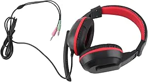 BONKZEBU Kabelanslutet Spelheadset Mega Bass 360 Graders Mikrofon Lättviktsdesign för Uppslukande Spelupplevelse Headset