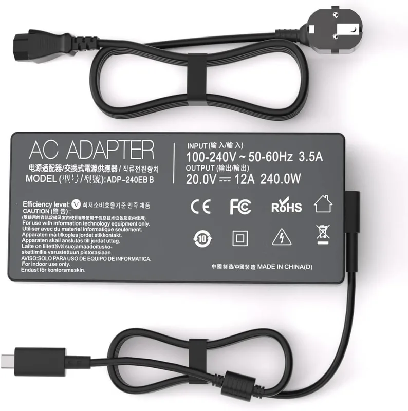 240W laddare kompatibel med Asus ROG Zephyrus G14