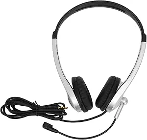 BONKZEBU Justerbara Trådbundna Headset Business-hörlurar med Enkelriktad