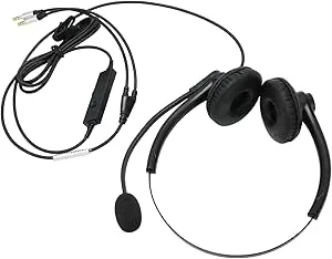 Tomantery Business Brusreducering Binaural Hörlurar med Mikrofon