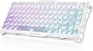 GravaStar Mercury K1 Lite QWERTZ 75 % speltangentbord Crystal Aurora