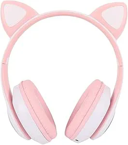 Ludom Bluetooth Over-Ear-hörlurar med kattöron