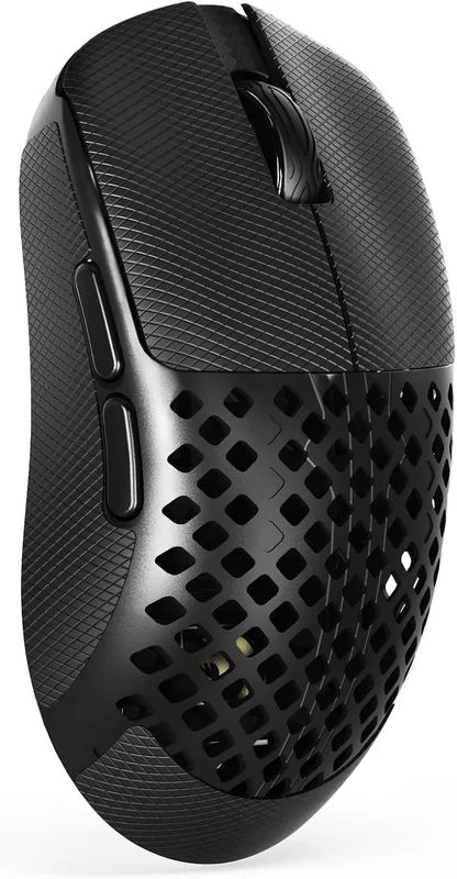 MAMBASNAKE M2 Trådlös Gamingmus i Kolfiber, 41g Superlätt, 40000 DPI, PAW3395PRO-sensor, BK52820-chip, Ice-Feel-beläggning, PTFE-glidfötter, BT/2.4G/USB, för PC/Mac, Grip Tape, PC/Win/Mac, Svart