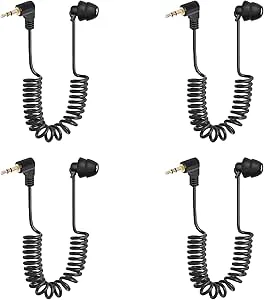 Uikdjgu 4st 3,5 mm Fjäderhörlurar Enkelsidiga Hörlurar