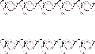 ISTOVO 10X 2 Pin Noodle Style Earbud Headset K-Plugg Öronsnäcka Headset för Uv5R -888S Uv5R Radio