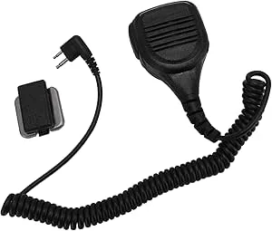 Generic Robust Fjärrstyrd Axelmikrofon Anti-interferens Högtalarmikrofon med 3,5 Mm Uttag för CP200 CP250 CP300, Höghållfast Kontakt för Byggnadsarbetare Brandmän
