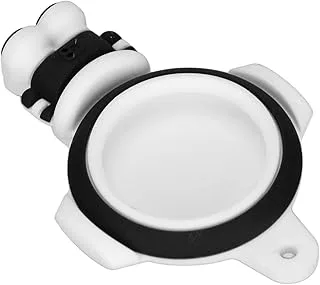 Acouto För IOS Locator Silikon Skyddsfodral Astronaut Shape Stöttåligt Skyddsöverdrag med Nyckelring Inte Perfekt Locator Din För Passar Till (Svartvi