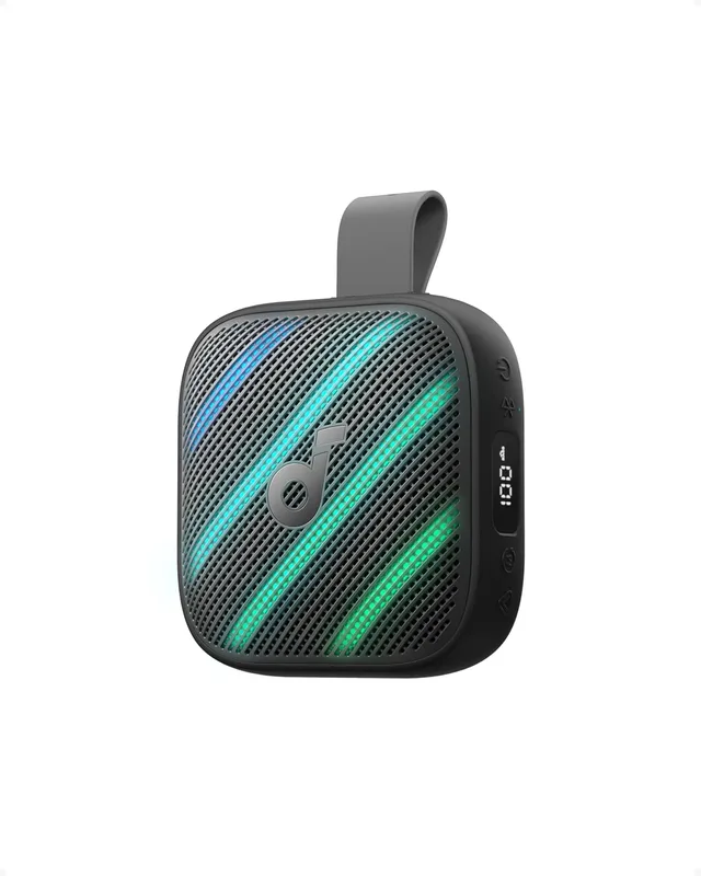 soundcore Boom Go 3i från Anker, portabel högtalare, 15 W kraftfullt ljud, 24 timmars speltid, IP68, BassUp 2.0, nödladdning, Bluetooth 6.0, vattentät högtalare för vandring/cykling/camping (Svart)